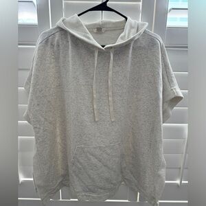 LOFT Light Gray Hooded Sweatshirt